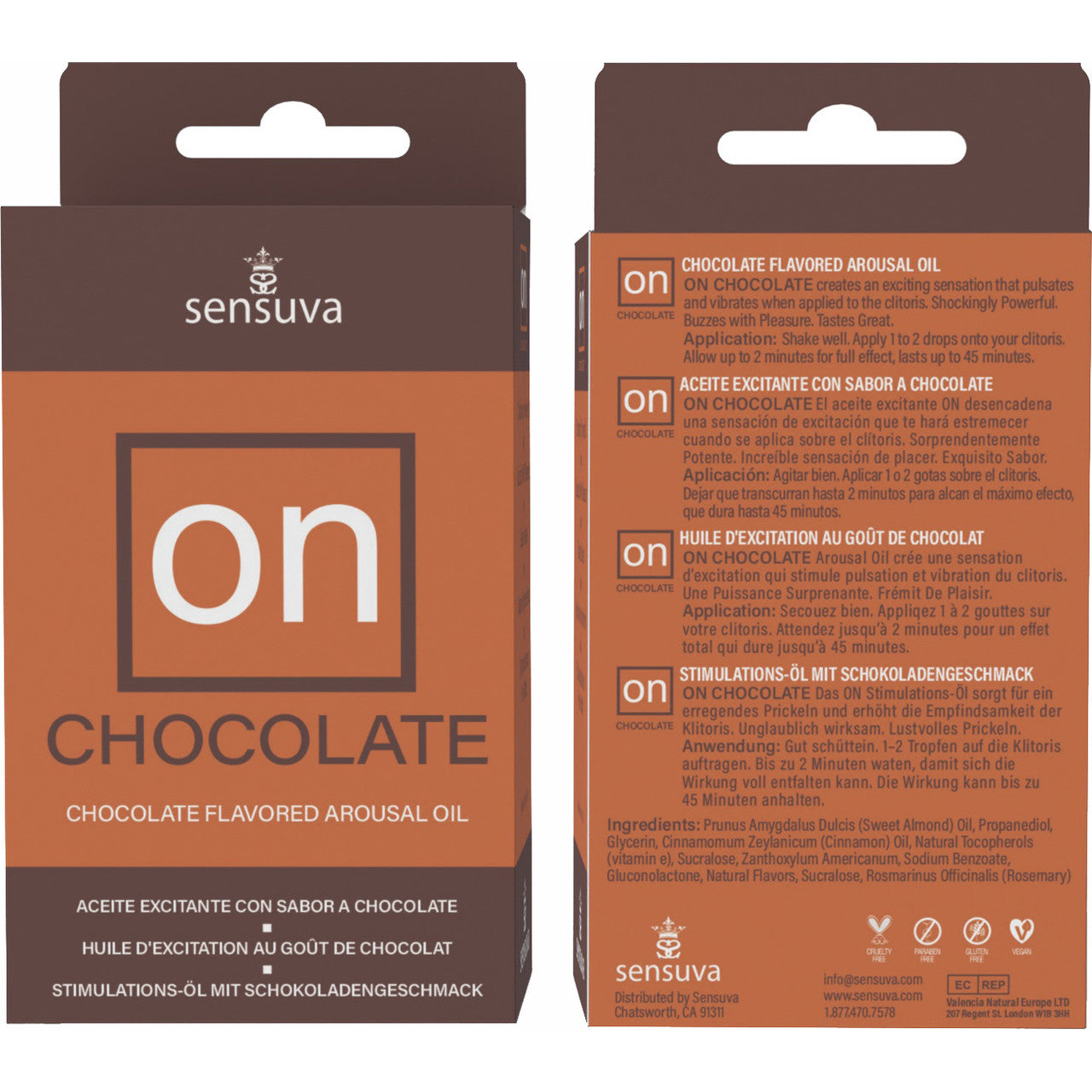 ON Natural Arousal Oil by Sensuva 5 ml - Chocolate