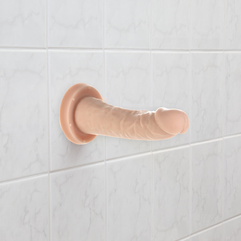 Addiction - Edward 6" Silicone Suction Cup Dildo - Vanilla