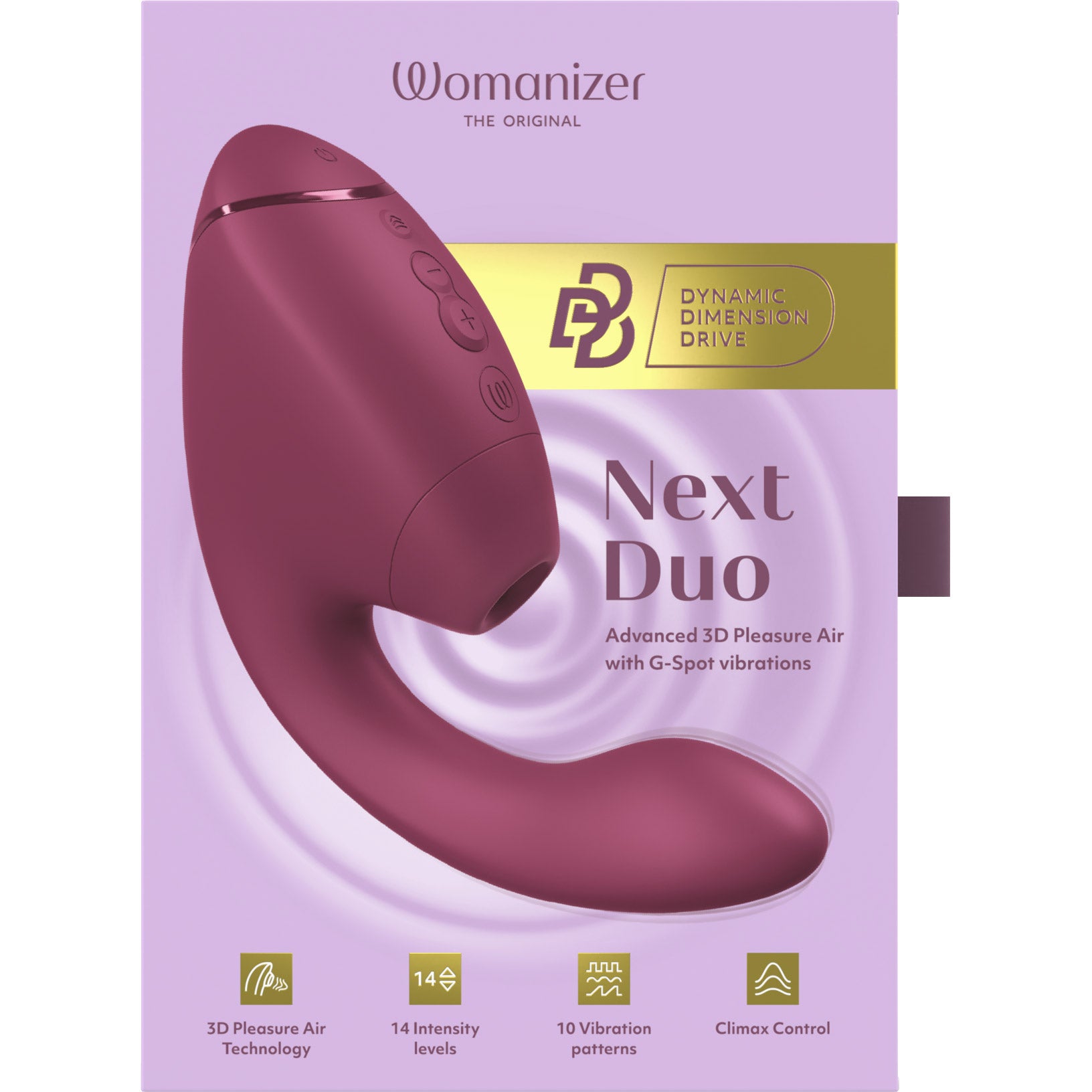 Womanizer Next Duo Clitoral & G-Spot Dual Stimulator With 3D Pleasure Air - Dusky Pink