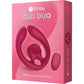 SVibe Snail GIZI Duo Silicone Rechargeable Waterproof Couples Vibrator - Burgundy