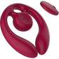 SVibe Snail GIZI Duo Silicone Rechargeable Waterproof Couples Vibrator - Burgundy