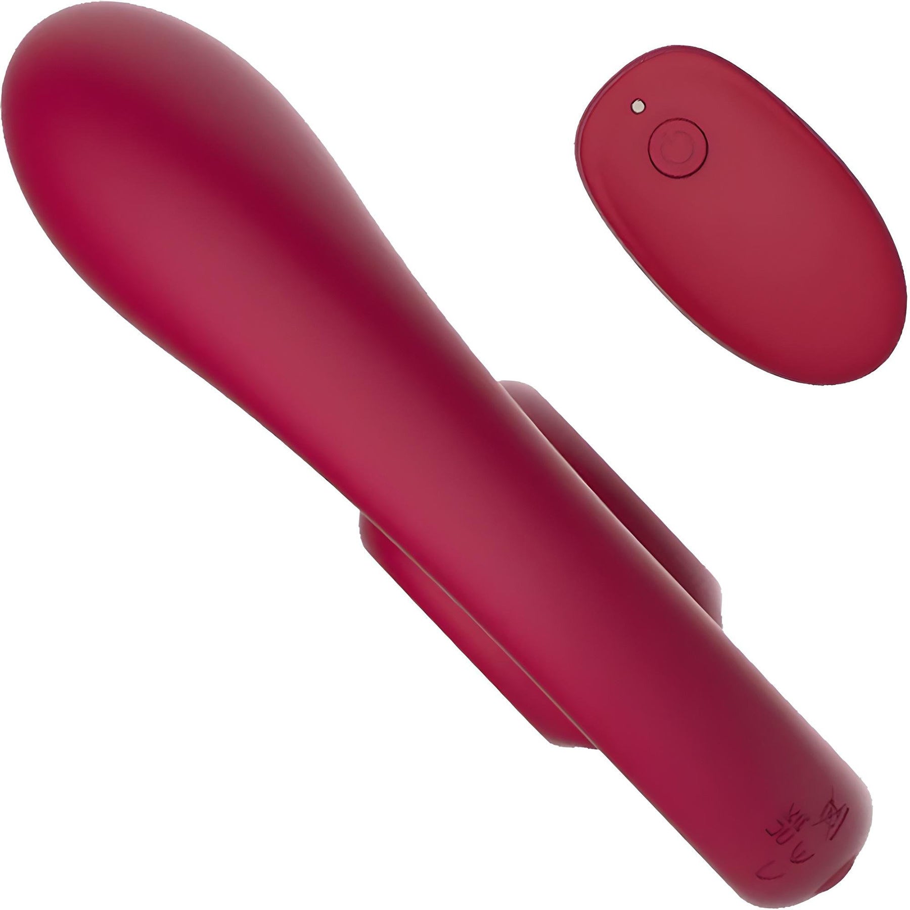SVibe Snail GIZI Duo Silicone Rechargeable Waterproof Couples Vibrator - Burgundy
