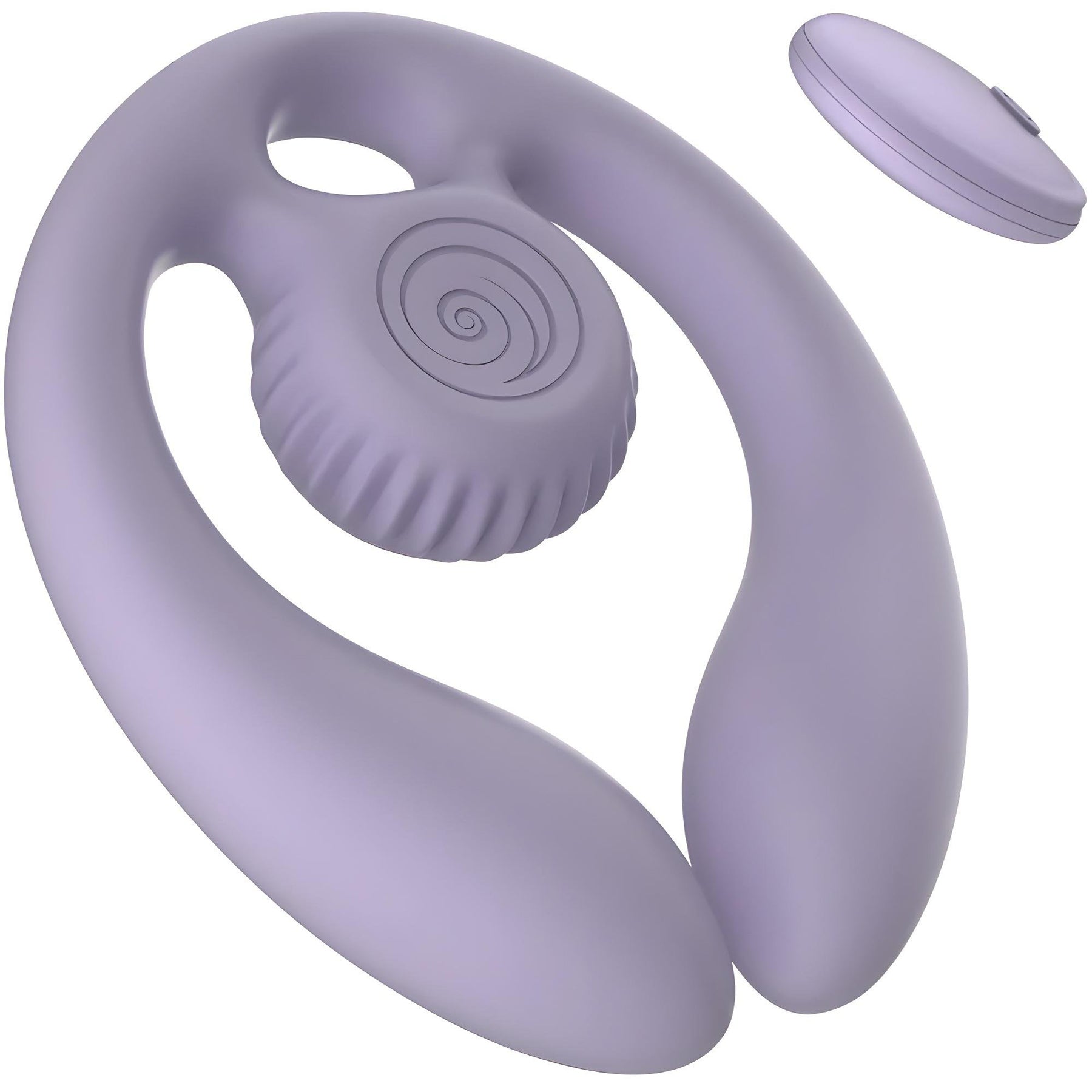 SVibe Snail GIZI Duo Silicone Rechargeable Waterproof Couples Vibrator - Lilac