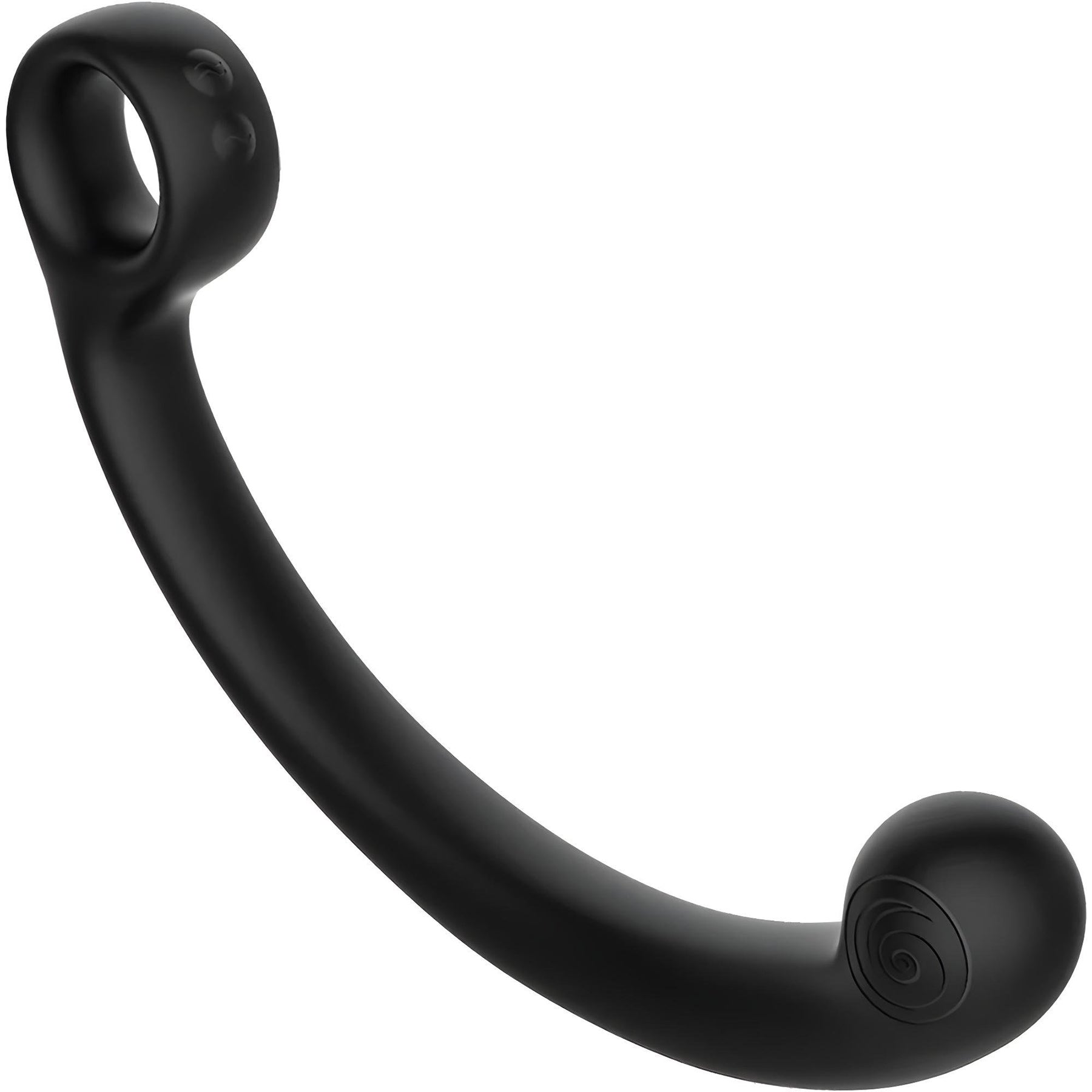 SVibe Snail AXI Spot Wand Silicone Rechargeable Waterproof G-Spot Vibrator - Granite Noir