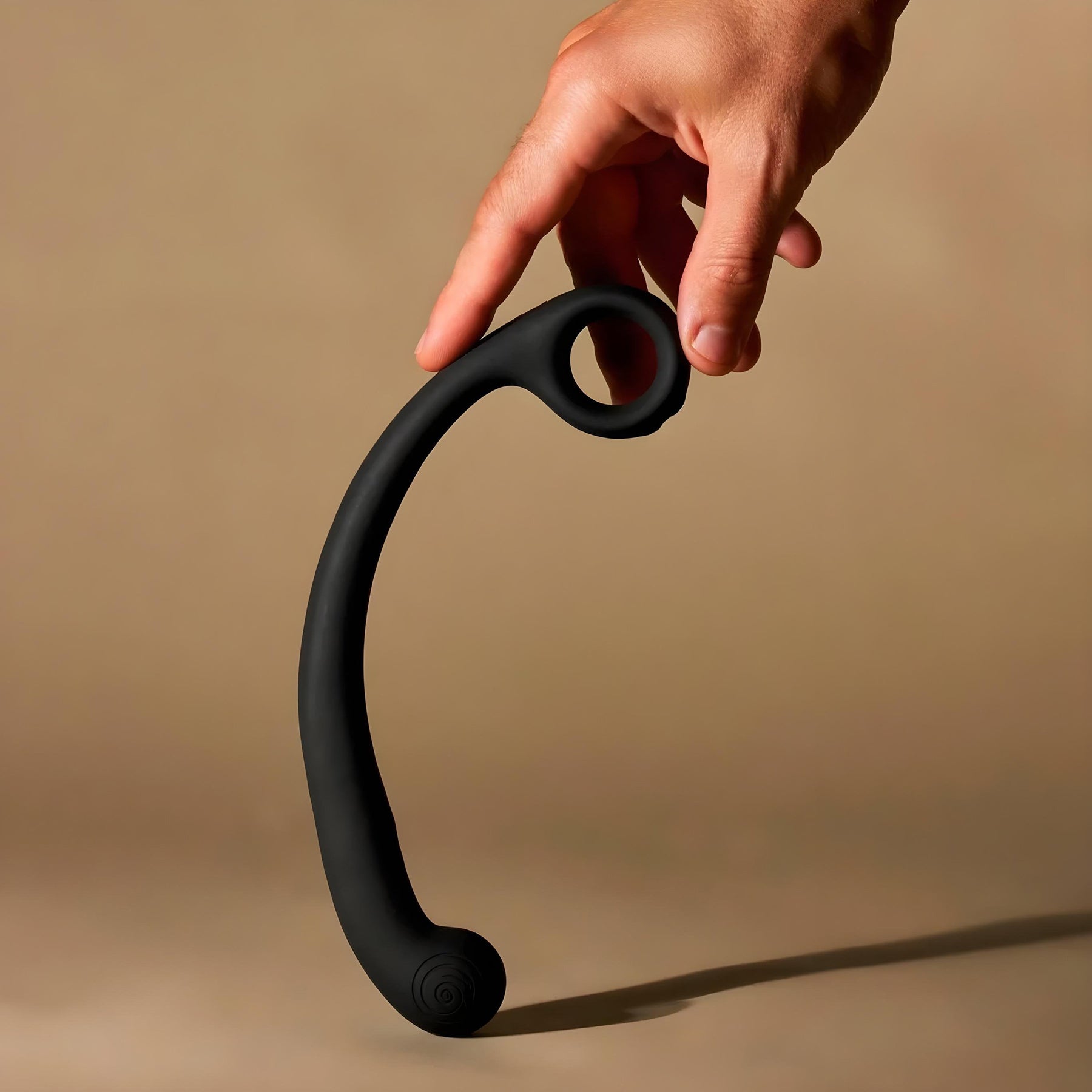 SVibe Snail AXI Spot Wand Silicone Rechargeable Waterproof G-Spot Vibrator - Granite Noir