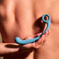 SVibe Snail AXI Spot Wand Silicone Rechargeable Waterproof G-Spot Vibrator - Blue Lagoon