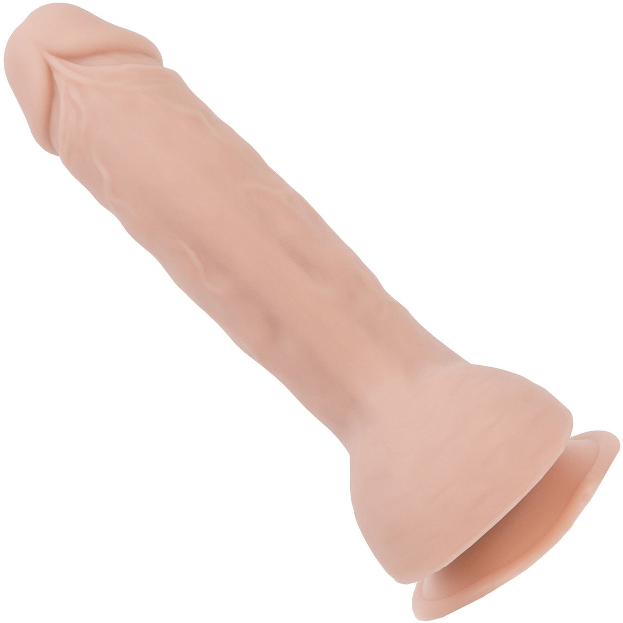 Addiction - Brad 7.5" Silicone Suction Cup Dildo With Balls - Vanilla