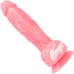 Addiction - Brandon 7.5" Glow In The Dark Silicone Suction Cup Dildo With Balls - Pink