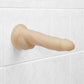 Naked Addiction Rotating & Vibrating 8" Silicone Suction Cup Dildo With Balls & Remote - Vanilla