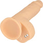 Naked Addiction Thrusting 6.5" Silicone Suction Cup Dildo With Balls - Vanilla