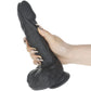 Naked Addiction Rotating, Thrusting, Vibrating 8.6" Silicone Suction Cup Dildo With Balls & Remote