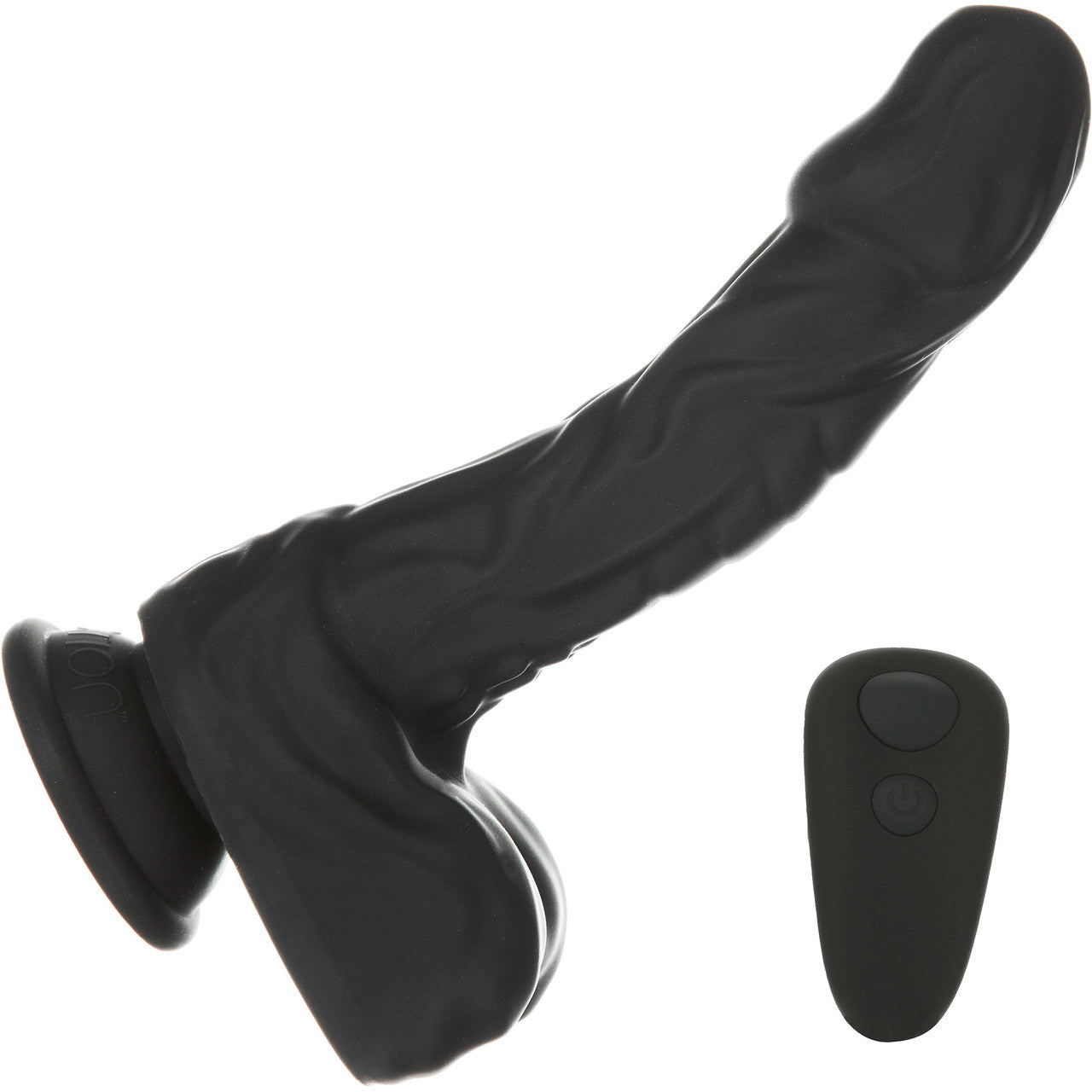 Naked Addiction Rotating, Thrusting, Vibrating 8.6" Silicone Suction Cup Dildo With Balls & Remote