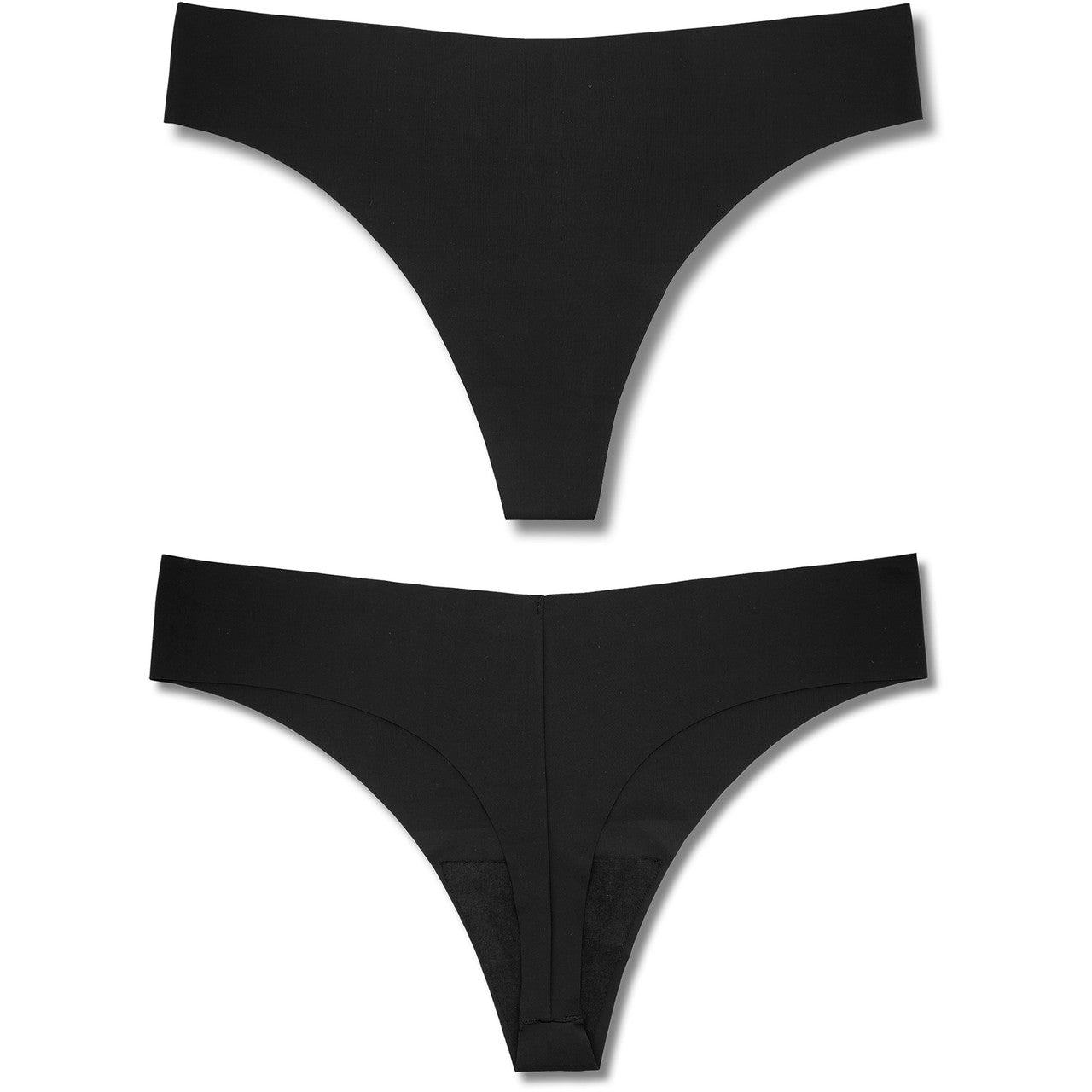 Bonks Individually Packaged Black Magic Seamless Thong - One Size