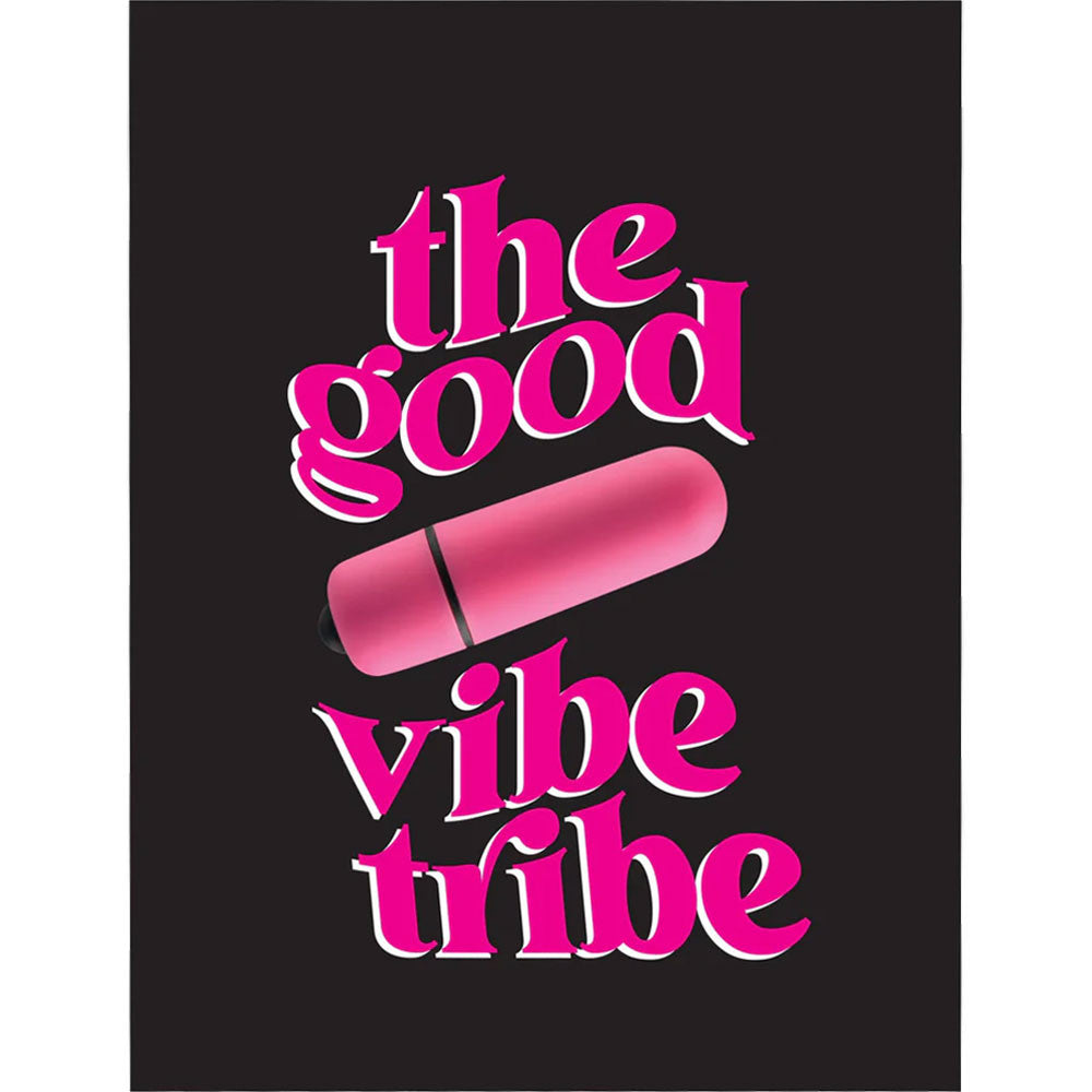 The Good Vibe Tribe Bullet Vibrator Greeting Card By KushKards