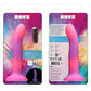 Rave By Addiction Silicone 8" Glow In The Dark Bendable Suction Cup Dildo - Pink & Purple