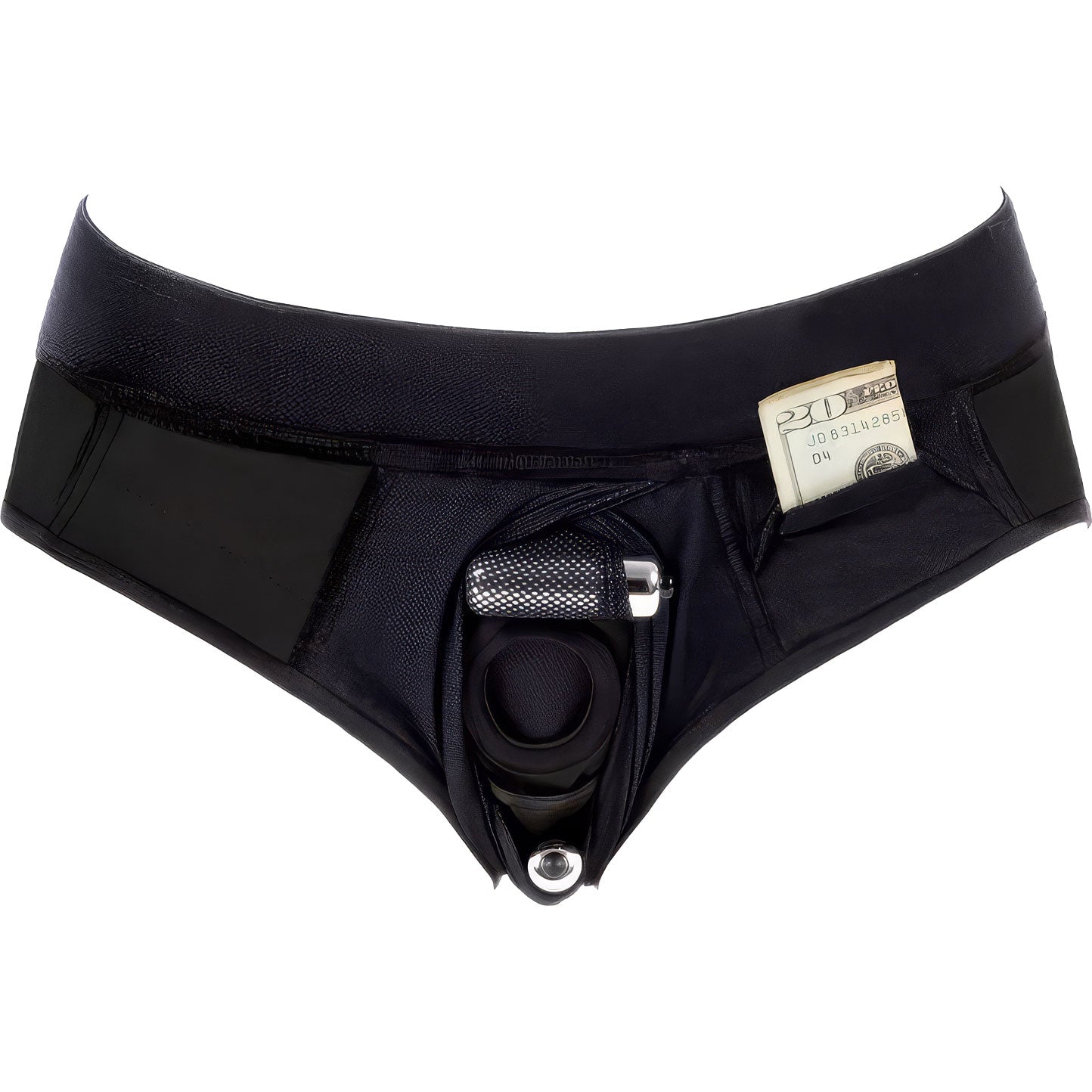 SpareParts Tomboi Cover Harness Briefs - Blackout