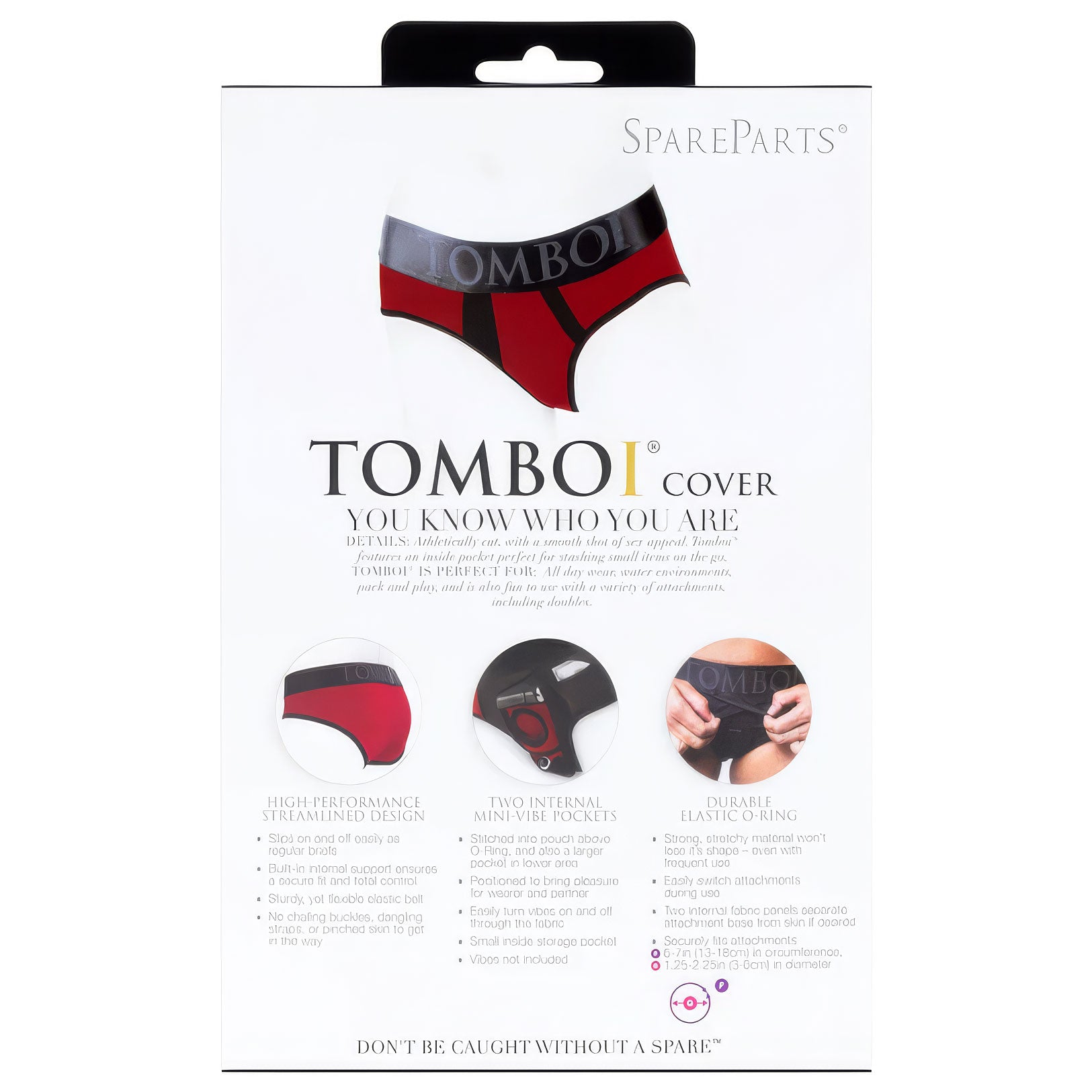 SpareParts Tomboi Cover Harness Briefs - Back