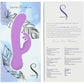 The Empress Swan Special Edition Rechargeable Silicone Dual Stimulation Vibrator - Lavender