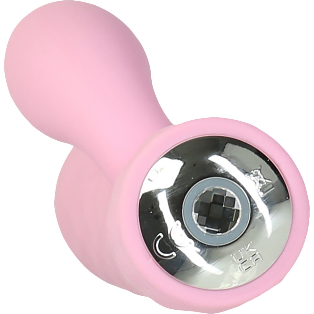 Pillow Talk Lively Silicone Waterproof Rechargeable Rotating Dual Stimulation Vibrator - Pink