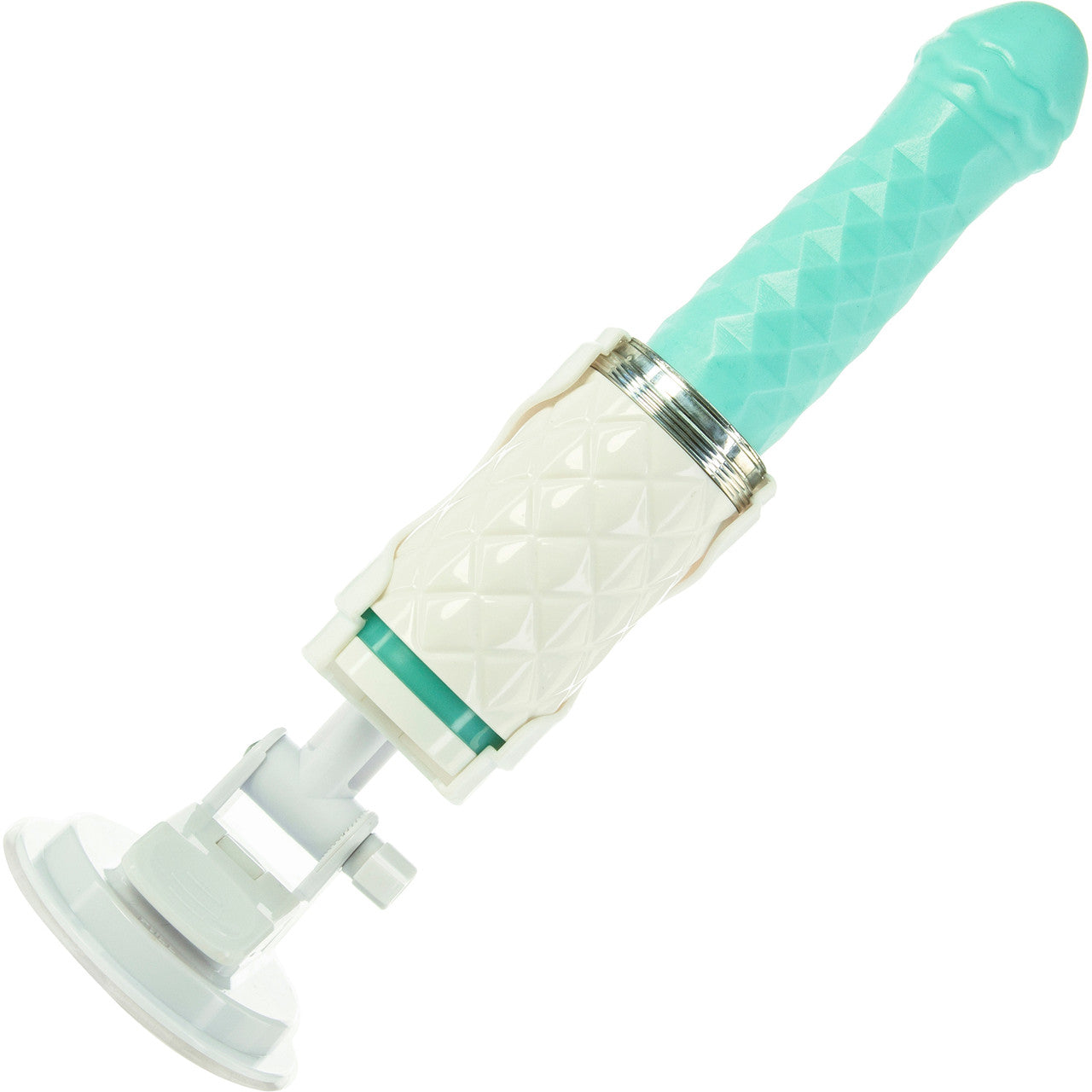 Pillow Talk Feisty Silicone Waterproof Rechargeable Thrusting Vibrator - Teal