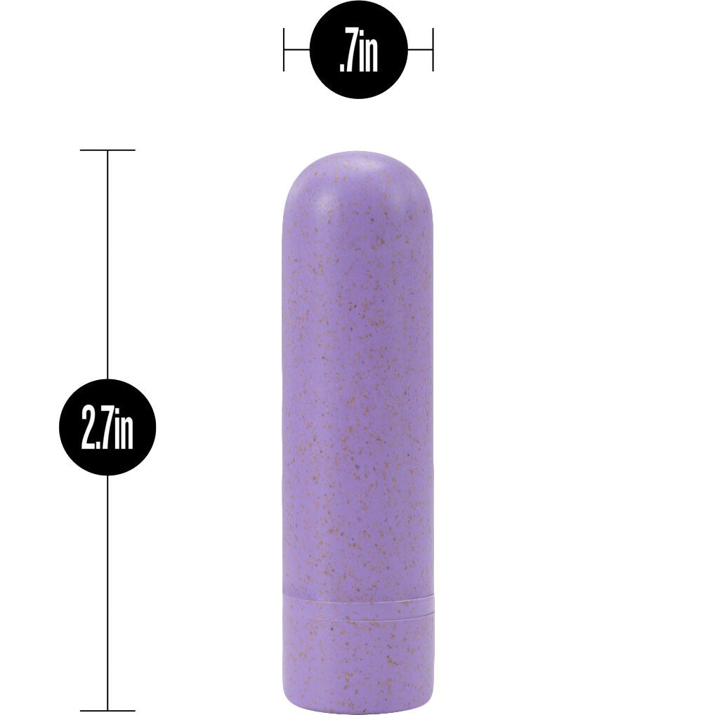 Gaia Eco Biodegradable & Recyclable Rechargeable Bullet Vibrator By Blush - Lilac