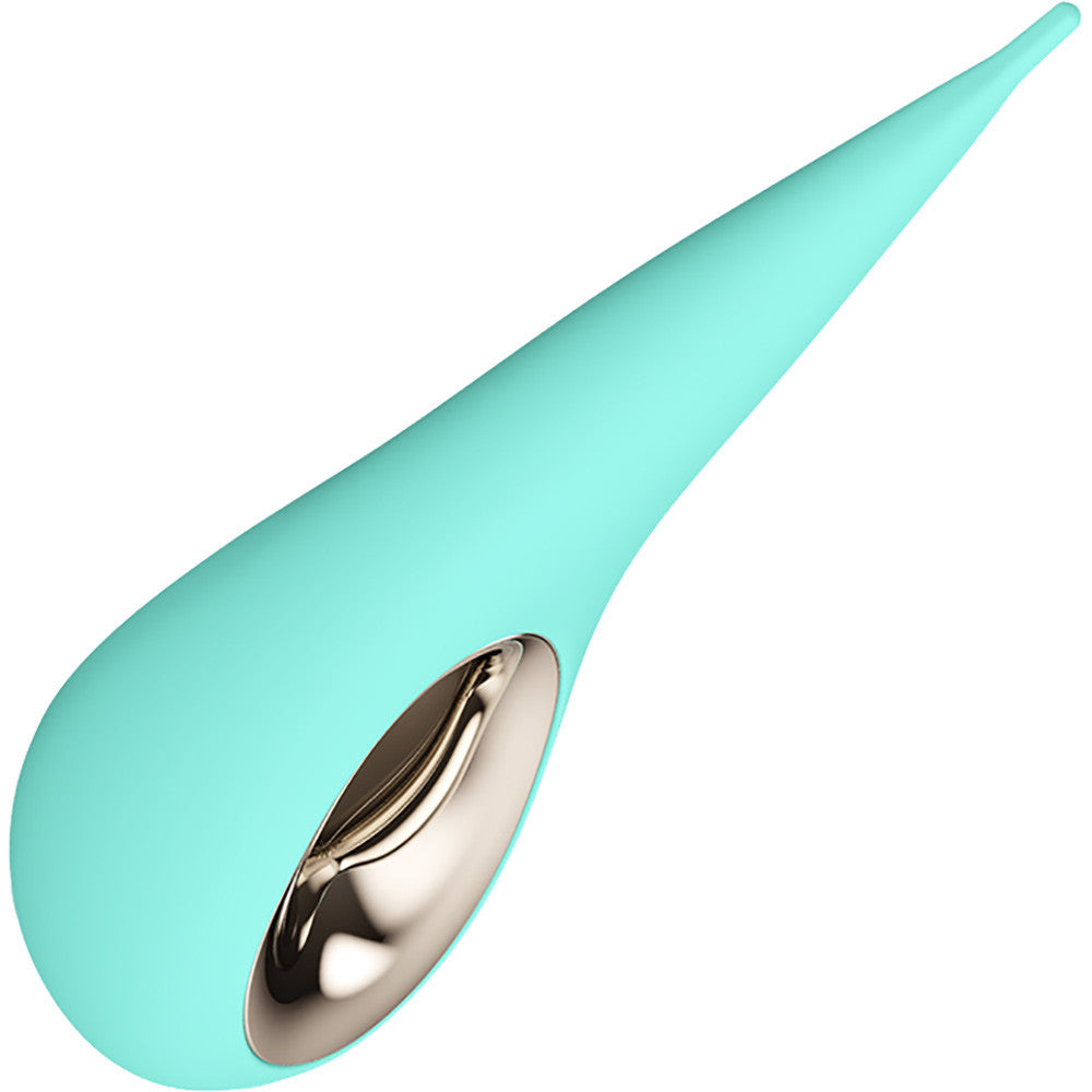 LELO DOT Revolutionary Clitoral Pinpoint Silicone Waterproof Rechargeable Vibrator - Aqua