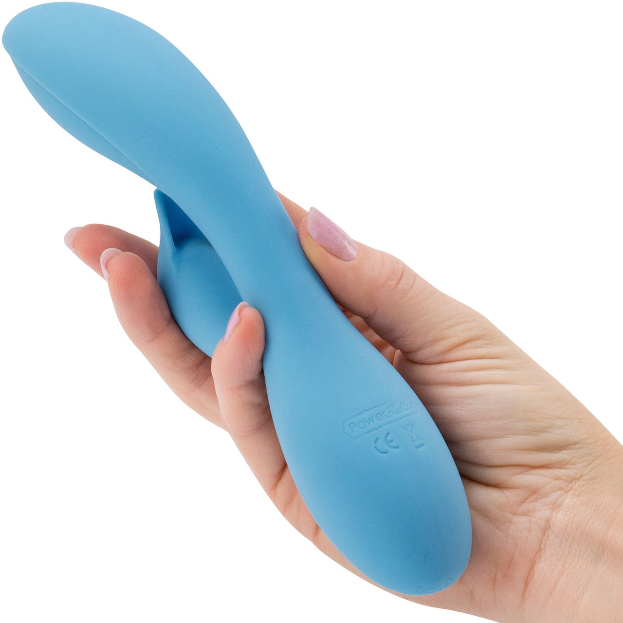 Wonderlust Harmony Rechargeable Silicone Dual Stimulation Rabbit Style Vibrator - Blue