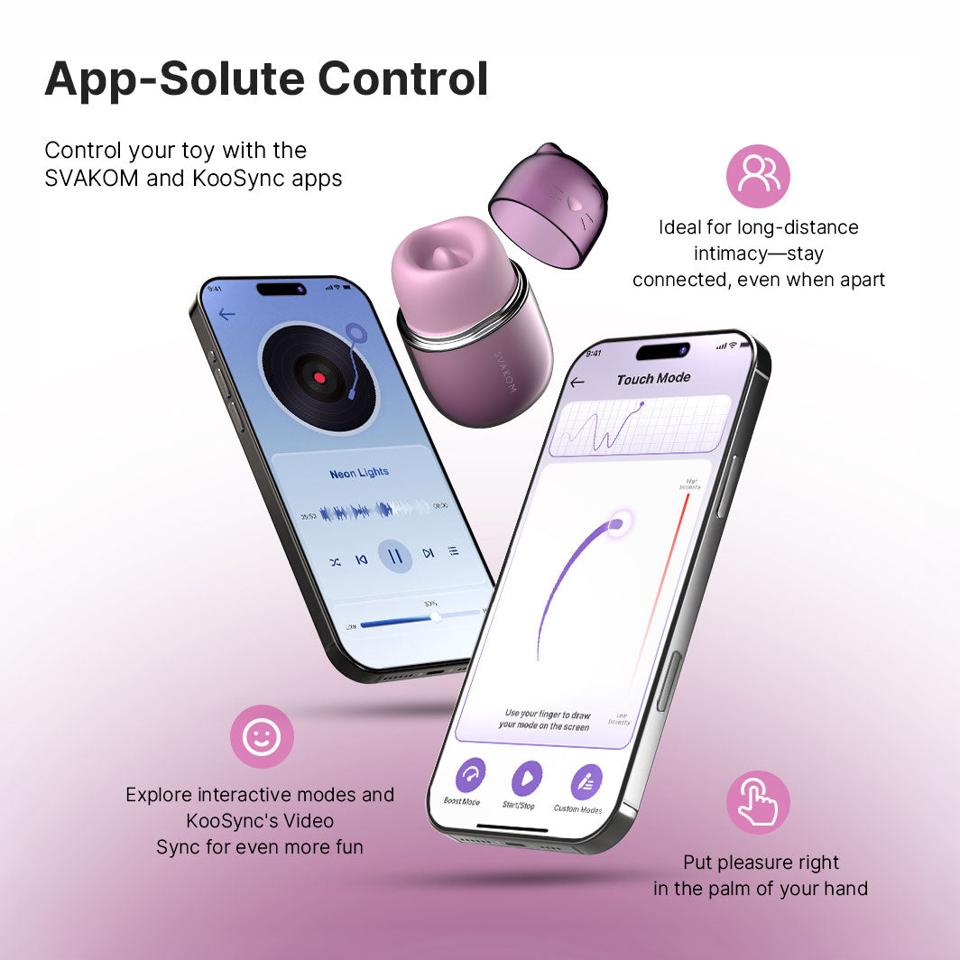 KLITTY Triple-Action Tongue Licking & Suction Vibrator By SVAKOM