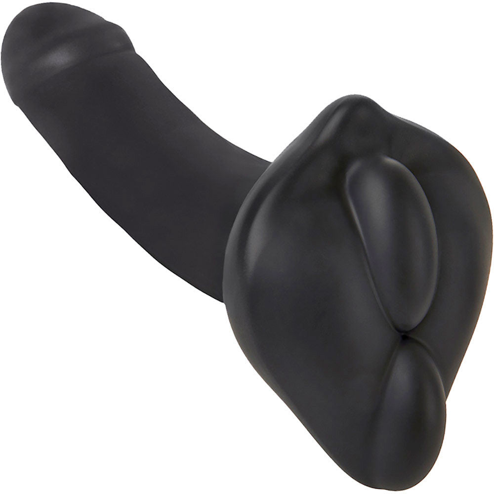 Bumpher Soft Silicone Dildo Base for Harness Play By Banana Pants - Black