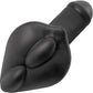 Bumpher Soft Silicone Dildo Base for Harness Play By Banana Pants - Black