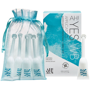 AH! YES Natural Water Based Personal Lubricant 6 - .17 oz Single Use Applicators