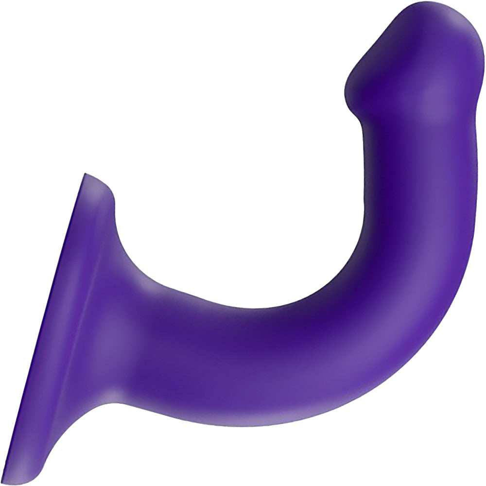 Strap-on-Me Bendable Dual Density Silicone Dildo - Small Purple