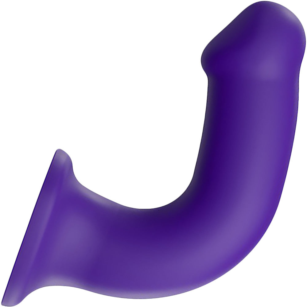 Strap-on-Me Bendable Dual Density Silicone Dildo - XL Purple