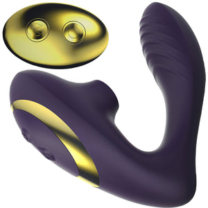 Tracy's Dog OG PRO Clitoral Sucking Vibrator With Pleasure Air, G-Spot Vibration & Remote - Purple