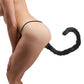 Tailz Bad Kitty Black Silicone Anal Plug With Bendable Black Cat Tail