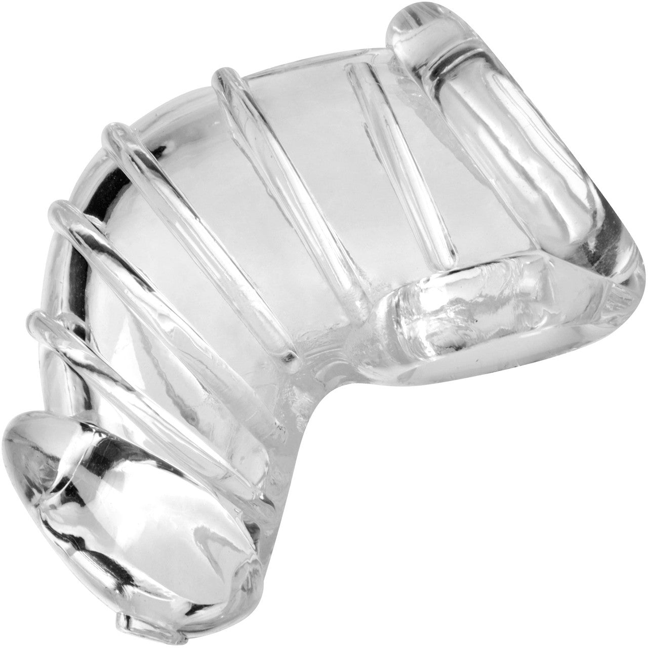 Master Series Detained Soft Body Chastity Cage - Clear