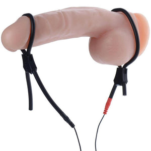 Zeus Electrosex Vigor II Silicone Cock & Ball Ties And Frenulum Electro Stimulator