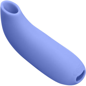 AER Silicone Rechargeable Waterproof Pressure Wave Suction Toy By Dame - Periwinkle