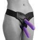 Strap U Tri-Play Silicone Suction Cup Dildo 3-Piece Set - Purple