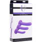 Strap U Tri-Play Silicone Suction Cup Dildo 3-Piece Set - Purple