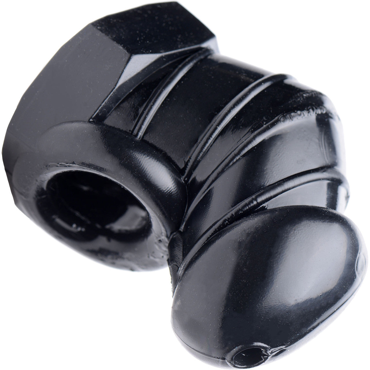 Master Series Detained Restrictive Chastity Cage With Nubs - Black