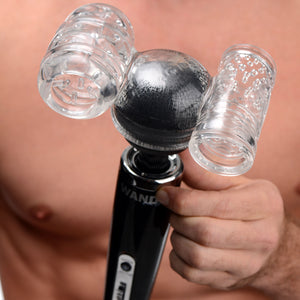 Twin Turbo Strokers 2 in 1 Wand Attachment By Wand Essentials