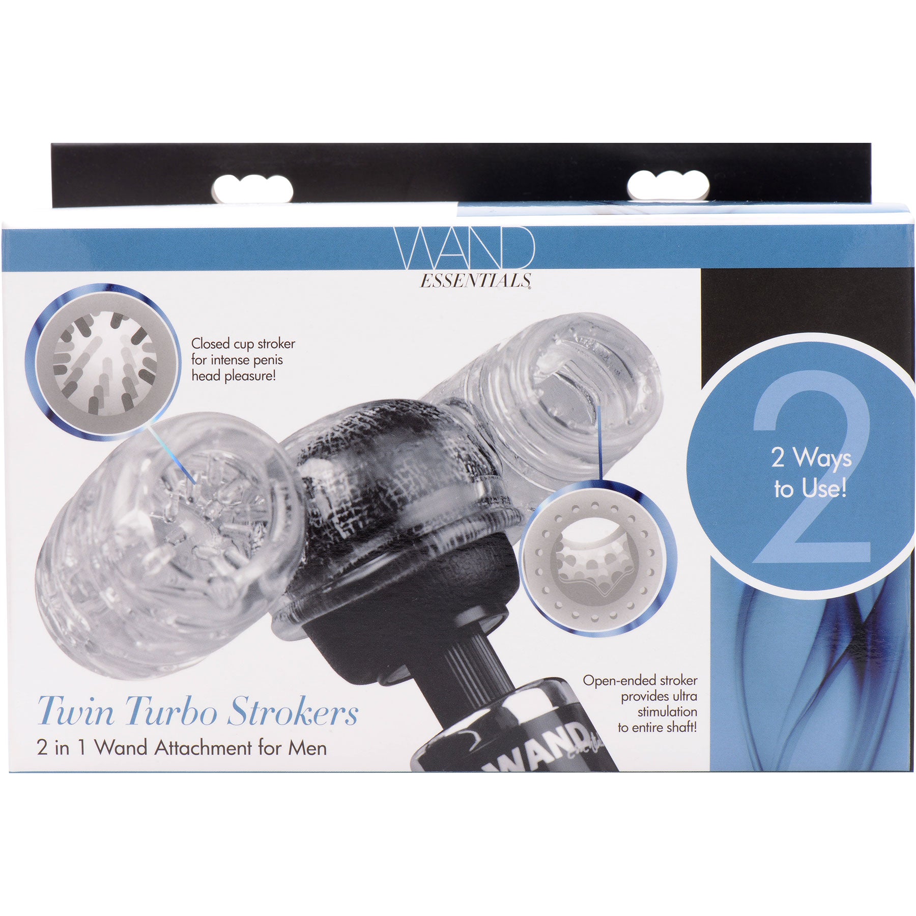 Twin Turbo Strokers 2 in 1 Wand Attachment By Wand Essentials