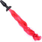 Tailz Black Silicone Anal Plug With Hot Pink Pony Faux Fur Tail