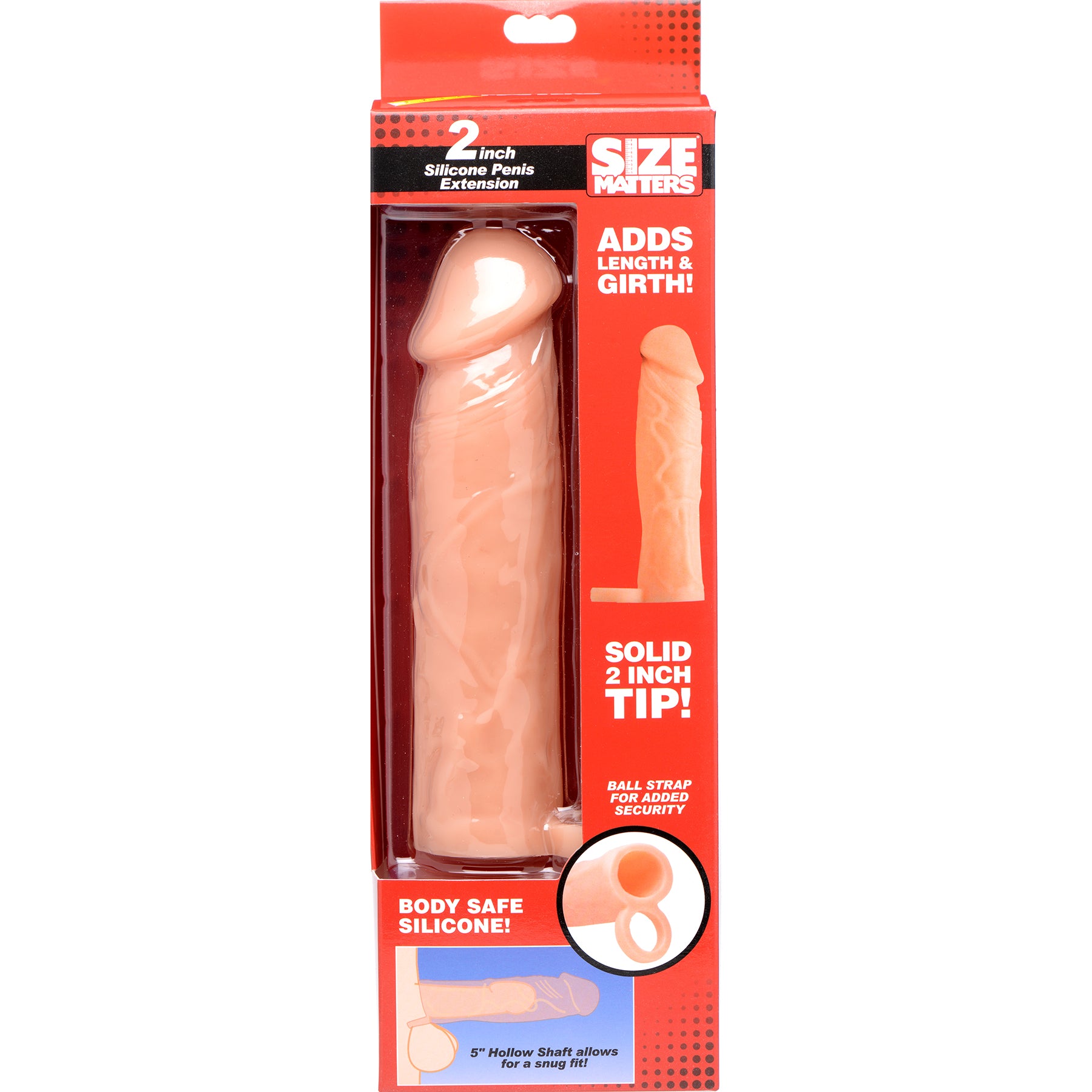 Size Matters Silicone 2" Penis Extender Sleeve