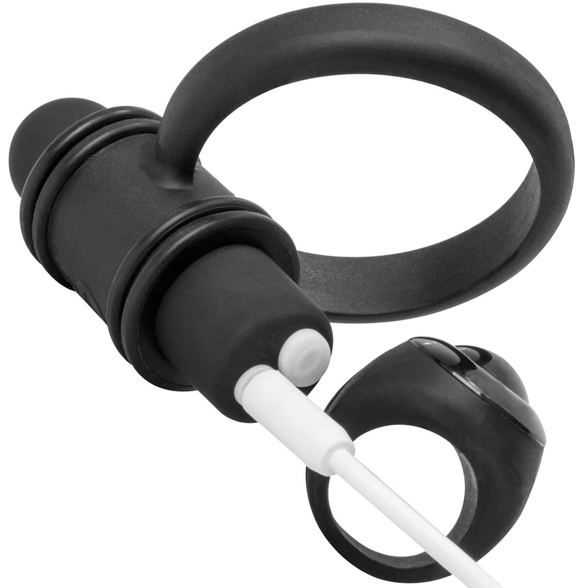 My Secret Rechargeable Remote Controlled Bullet & Silicone Ring By Screaming O - Black