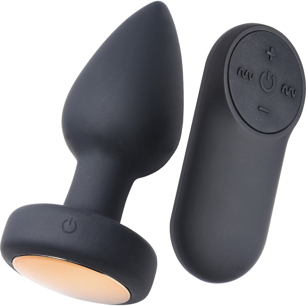Booty Sparks Silicone 7 Mode Vibrating Butt Plug With LED Light Up Base &  Remote - Small