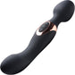 Dual Duchess Silicone Vibrating Double Sided Wand Massager By Wand Essentials - Black