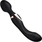 Dual Duchess Silicone Vibrating Double Sided Wand Massager By Wand Essentials - Black