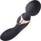 Dual Duchess Silicone Vibrating Double Sided Wand Massager By Wand Essentials - Black